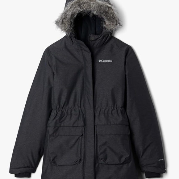 Columbia Charcoal Hooded Parka with Faux Fur Trim - Picture 7 of 10
